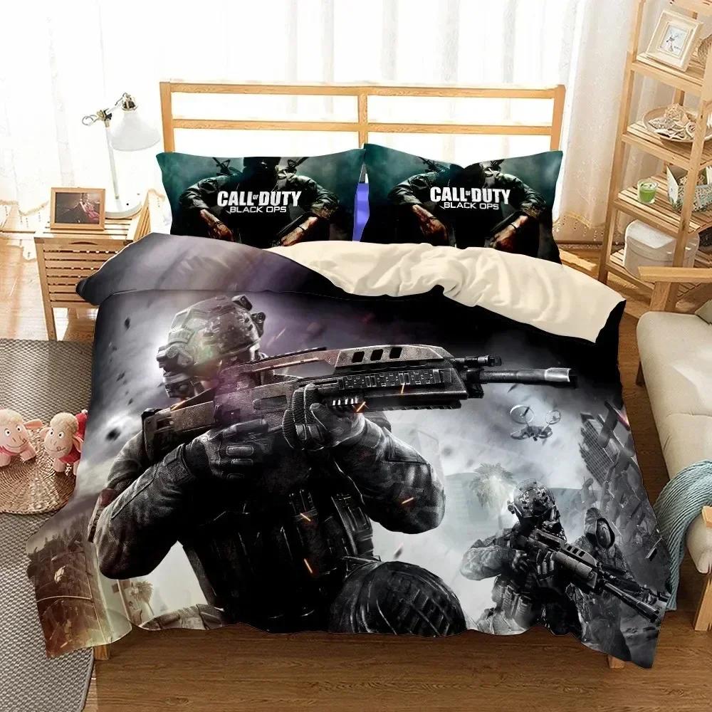 New 3D Print Call-Of-Duty Bedding Set Printed Bed Set With Pillowcase Bed Duvet Cover Soft Queen King Size Bedclothes Home