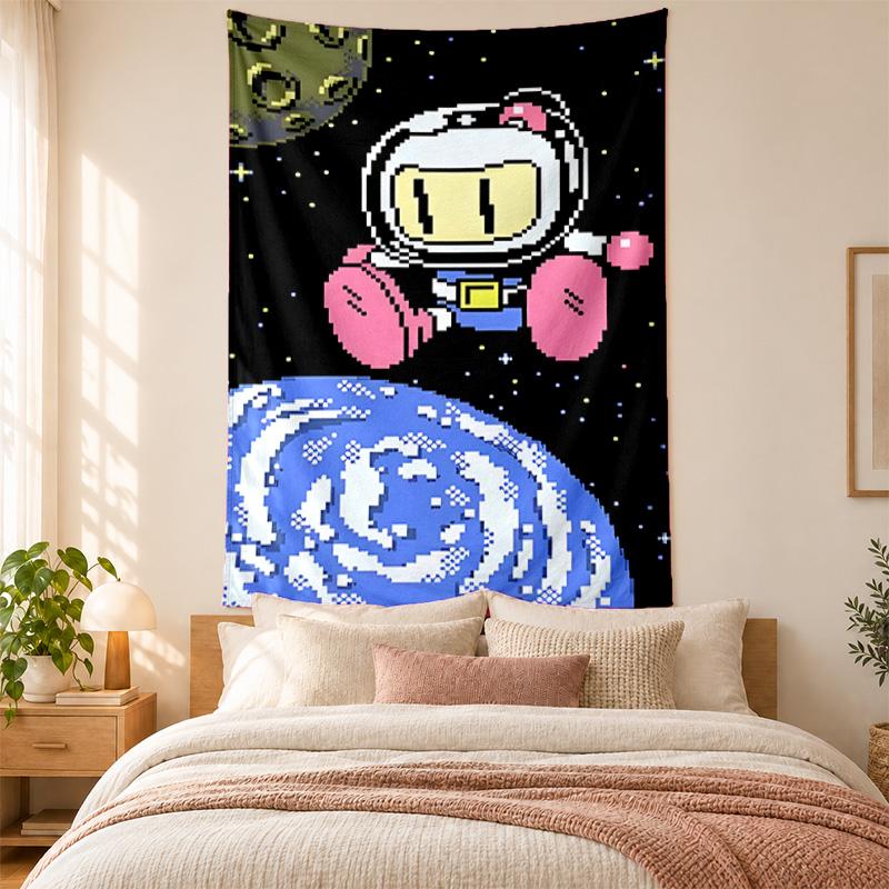 Bomberman Tapestry Highquality for Decorating Living Room Bedroom Dorm Walls Ideal As Bedroom Wallart Orholiday Gift