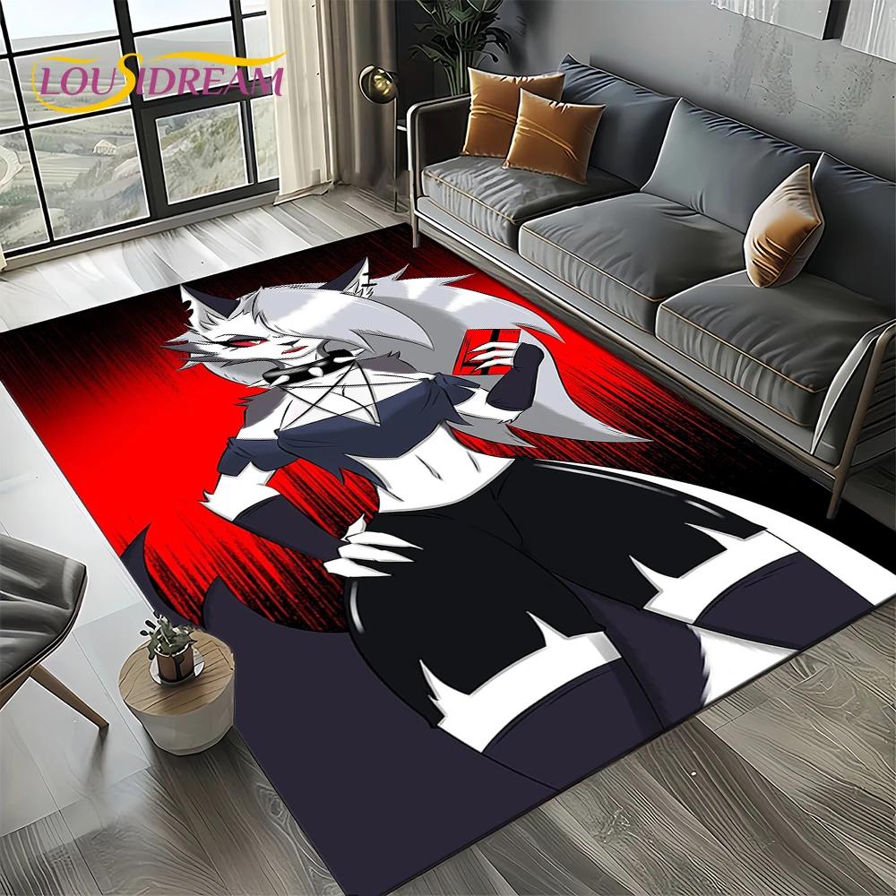 2025 H-Helluva Boss Blitzo Cartoon Carpet Rug for Bedroom Living Room Home Sofa Decoration,kids Game Play Decor Floor Mat Gift