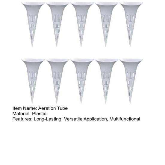 10Pcs Planter Aeration Tubes, Flower Pot Irrigation Spikes Prevent Overwatering, Plant Ventilation Tubes for Indoor Outdoor Potted Plants