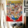 Custom Name Inazuma Eleven Wall Tapestry Aesthetic Wall Hanging Printed Fabric Blanket Decorative Tapestries for Bedroom Living Room Home Decor