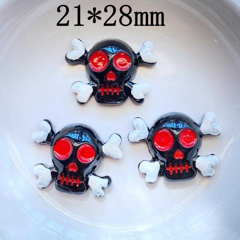 10Pcs New Cute Hand Drawn Halloween Series Flat Back Resin Cabochons Scrapbooking DIY Jewelry Craft Decoration Accessorie