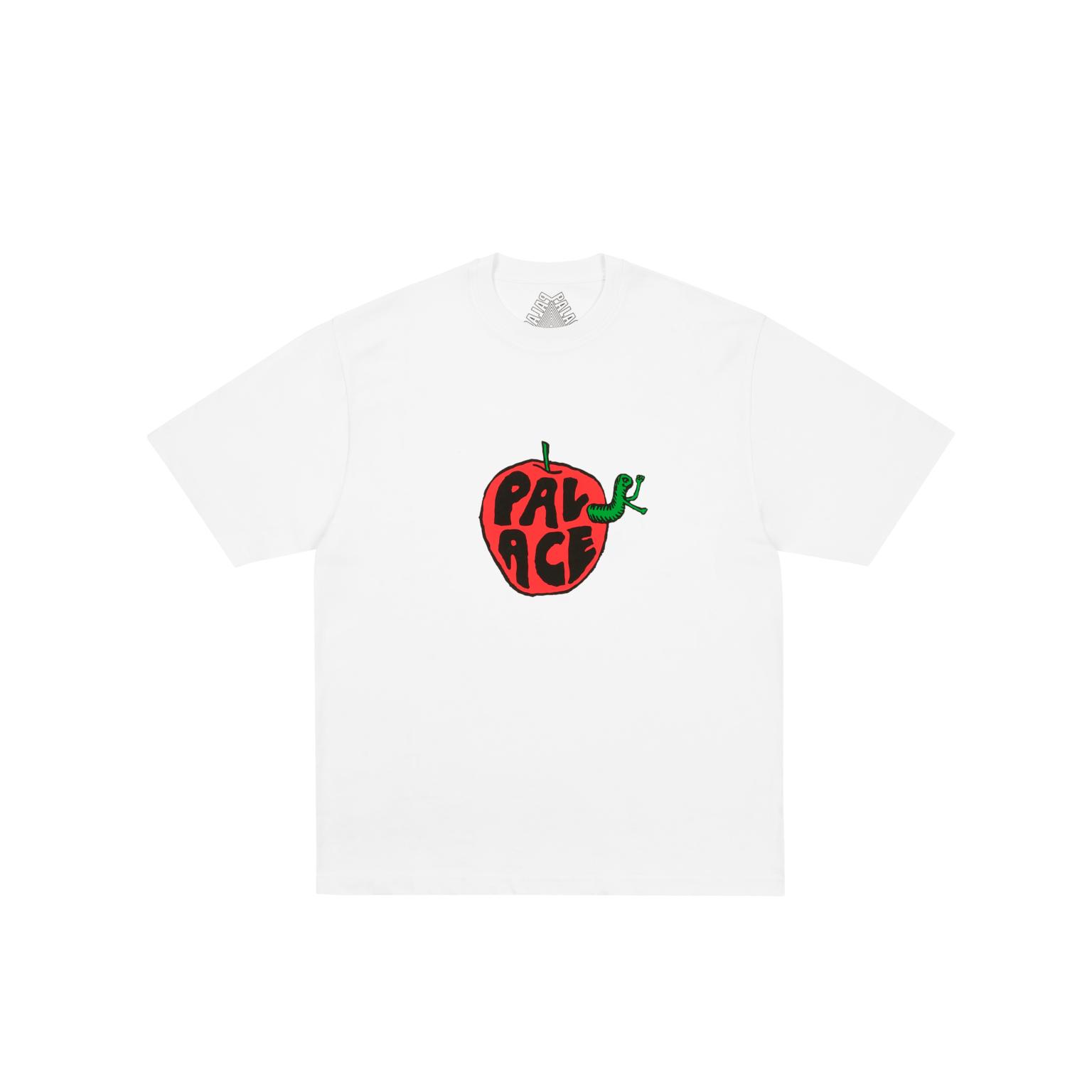 

Palace Белая футболка Bad Apple Унисекс Топы P28TS155 M