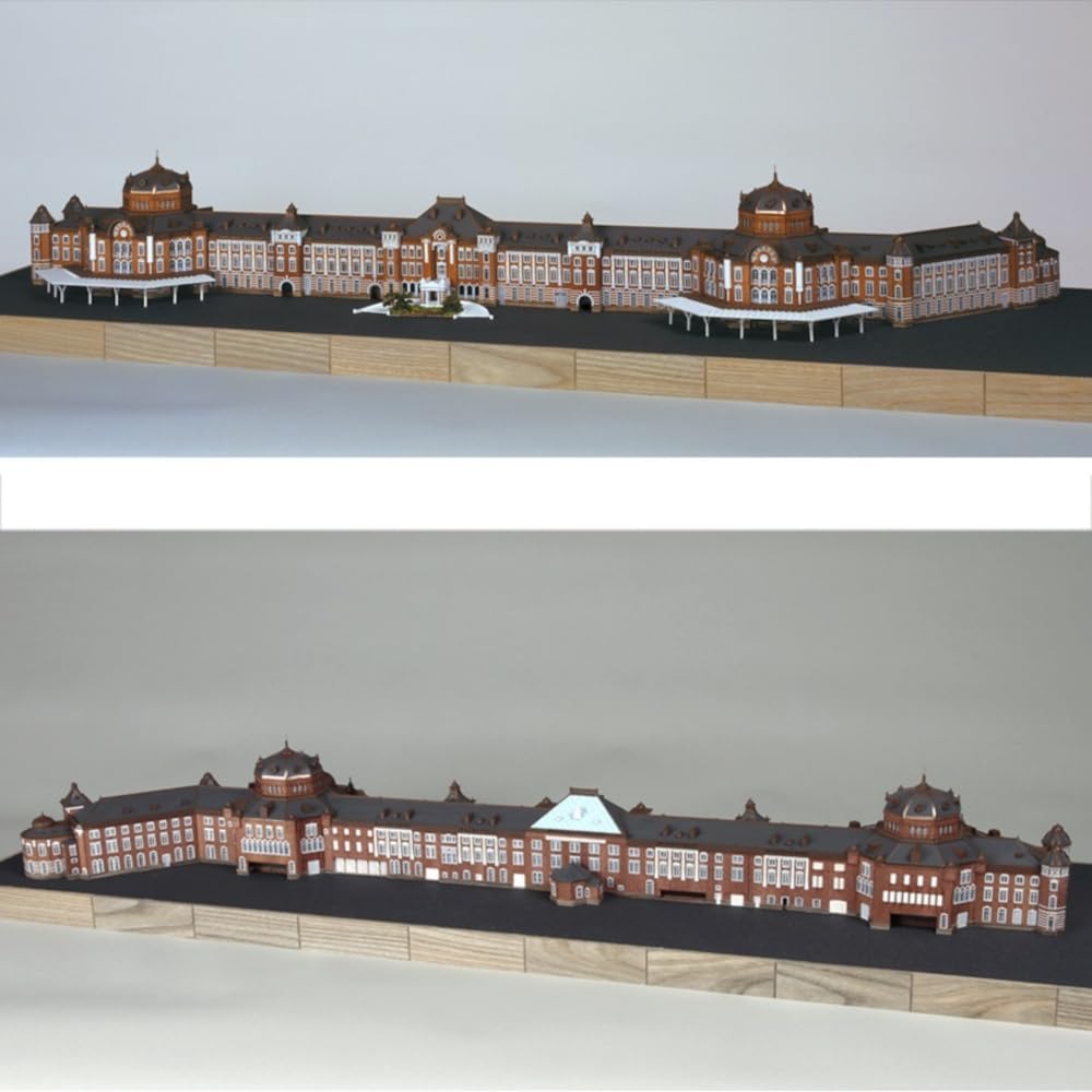 Woody Joe Tokyo Station Marunouchi Building Wooden Model Assembly Kit 1/350 (Building)
