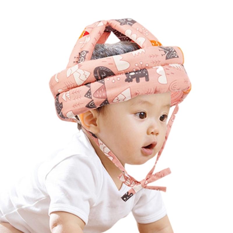 

Infant Walking Protective Hat Comfortable & Breathable Hat Cotton & Sponge Infant Helmets for Baby Learning to Walk