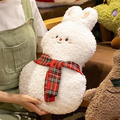 Cartoon Plush Cushion for Christmas Decor and Sofa Use