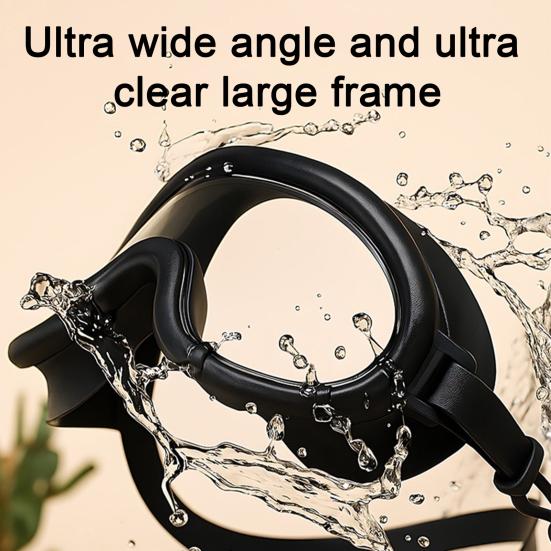 Adults Wide View Swim Goggles with Earplugs Waterproof No Leakage Anti-Fog Men Women Swimming Goggles Diving Snorkeling Equipment