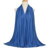 Ramadan Modal Cotton Jersey Hijabs For Woman Long Muslim Scarf Shawl Plain Soft Turban Tie Head Wraps For Women Islamic Clothing