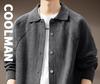 Herren Grobstrick Cardigan Pullover mit Revers - Verdickte Strickware für Herbst/Winter 2025