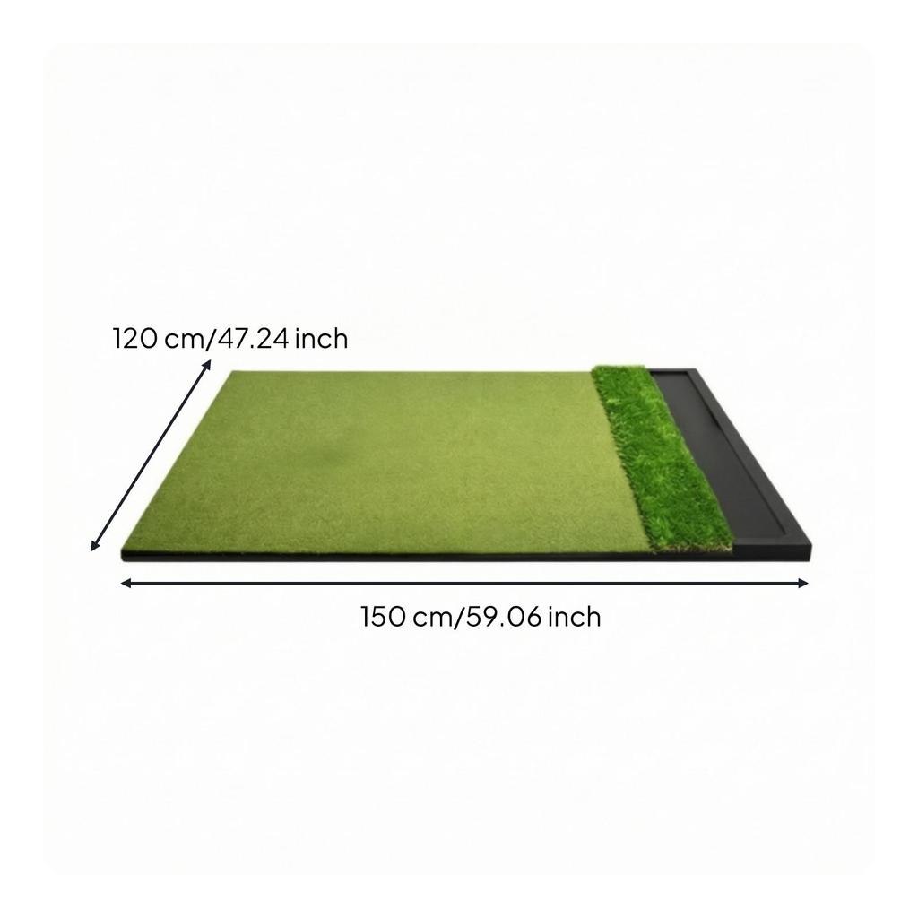 Golf Hitting Mat Foam-Backed Practice Indoor for Golfers, Beginners,