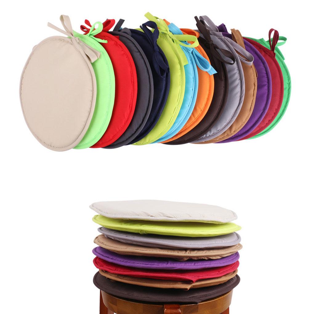 Cotton Soft And Comfortable Cushion For Chairs - Round Seat Cushion With Ties Chair Cushion