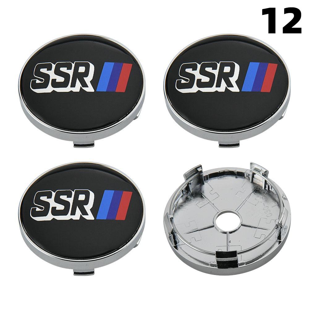 4PCS OD 58MM/60MM/63MM/65MM Cap For Rims SSR XXR Emblem Wheel Center Cap Sport Car Logo Wheel Cover Hub caps