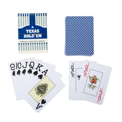 Hochwertige Kunststoff Poker Kartenspiele wasserdicht und matt poliert Spielkarten Unterhaltung Brettspiel Poker