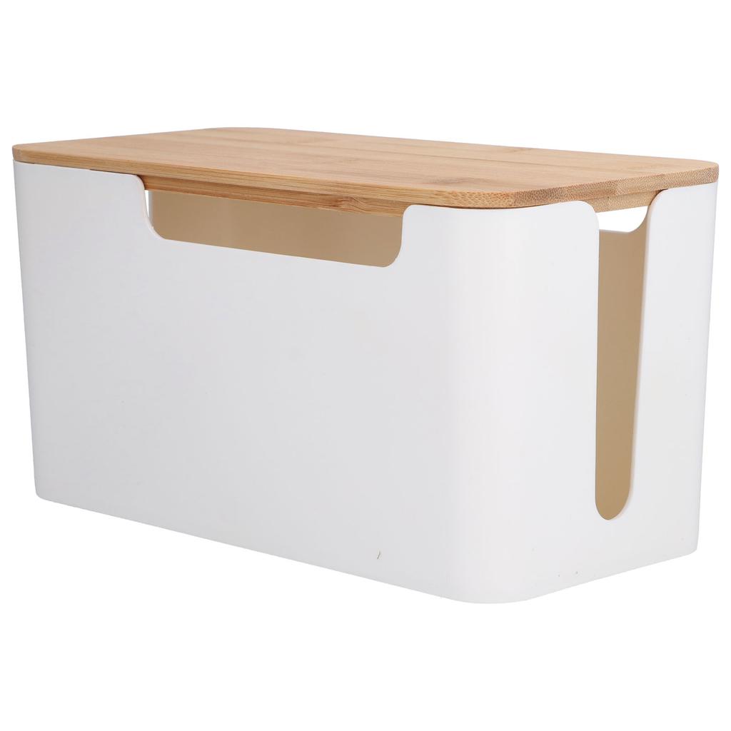Kaufe Kabelbox Kleine Kabelmanagement-Box mit einem Holzdeckel für Kabelverstecker TV-Kabel Router Computer zum Preis ab 22