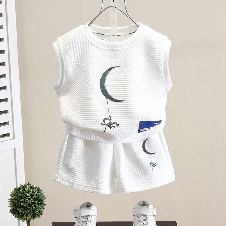 

Детский комплект Летний жилет без рукавов для мальчиков Летняя одежда Повседневная одежда для маленьких мальчиков 120