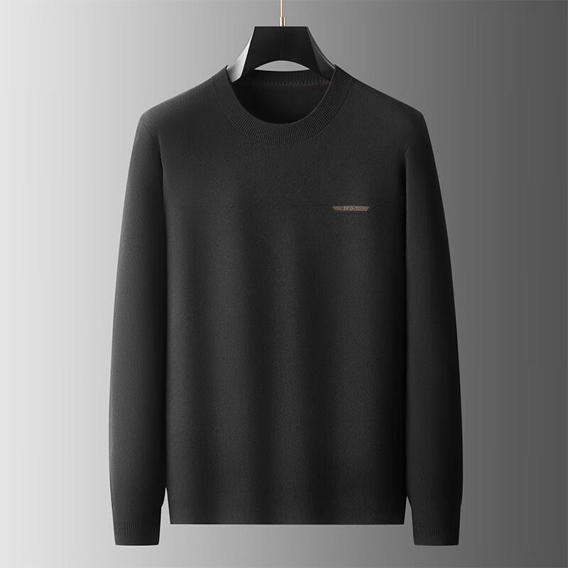 Men's Plus Size Round Neck Knitted Pullover Sweater