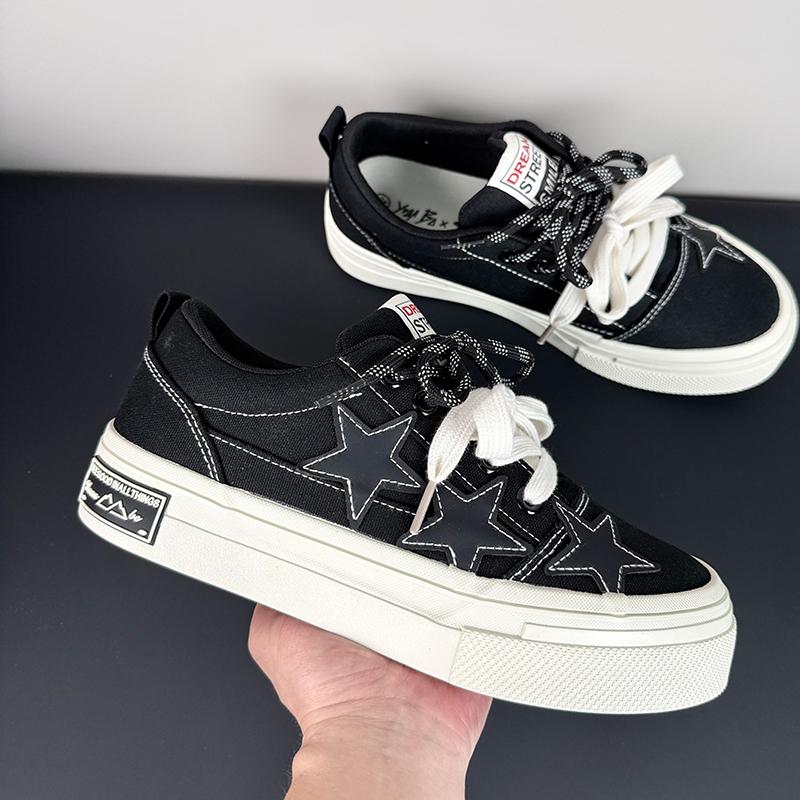 Men's Fashion Board Shoes Star Chart Trendy Versatile Men's Canvas Shoes Men's Outdoor Travel Shoes