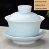 Jingdezhen Ceramic Gaiwan Teacup Handmade Tea Tureen Boutique Tea Bowl Chinese Porcelain Teaware Accessories Drinkware