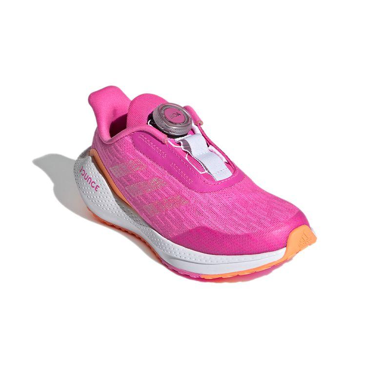 Adidas EQ21 Run Boa K Round Toe Flat Heel Breathable Low Top Running Shoes Kids Running Shoes Pink FX2261