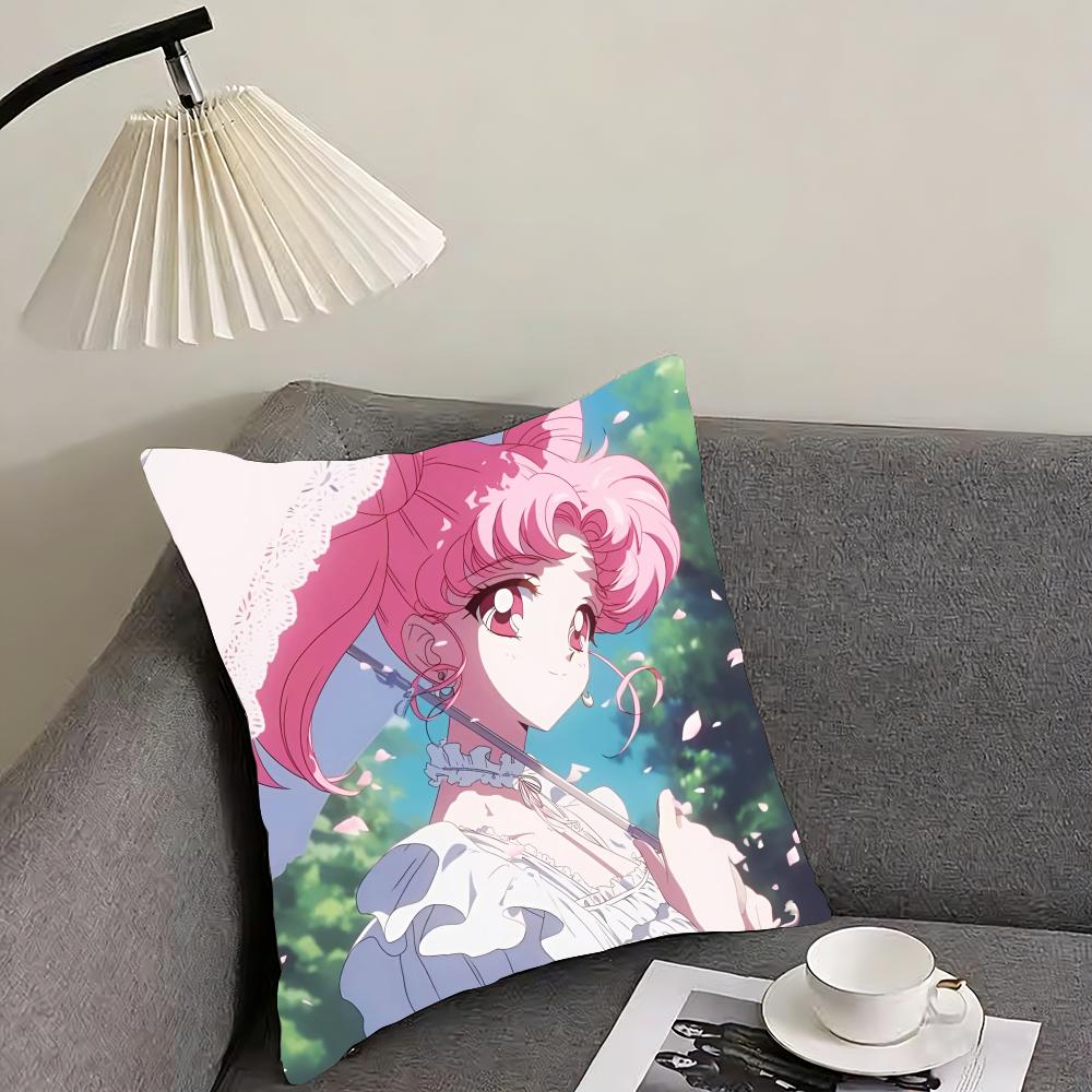 Card Captor Cushion Cover Reversible Plush Pillow Cover – For Car, Sofa, Bedroom, Perfect As a Gift.