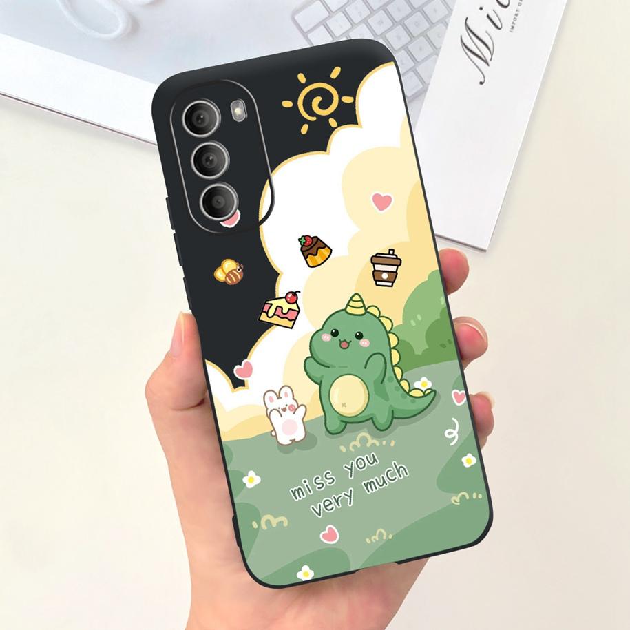 For Motorola Moto G51 G71 5G Case XT2171-2 XT2171-1 XT2169-1 Shockproof Cover Cute Rabbit Flower Phone Cases For Moto G31 Bumper