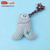 Sound-Making Plush Dog Toy - Durable Teething Rope Doll for Medium and Small Dogs