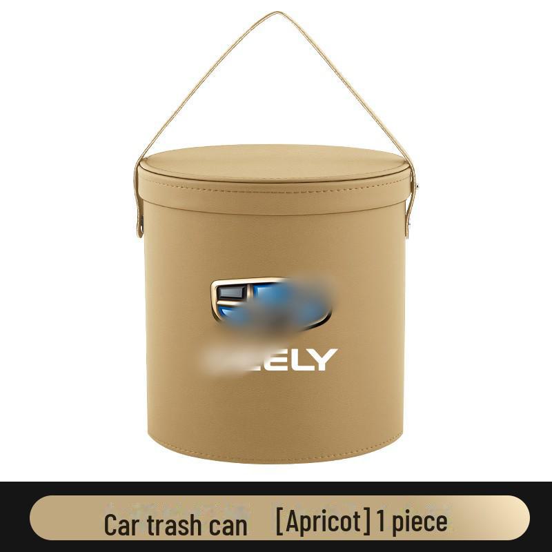 Geely Car Leather Trash Can: Compatible with Binrui, Dihao S, Xingrui, Borui, Binyue, Xingyue L, and Jiaji Models