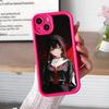 Wuthering Waves Chisa Phone Case for iPhone 17 16 15 14 13 12 11 Air Pro Max Plus Red Soft TPU Shockproof Cover