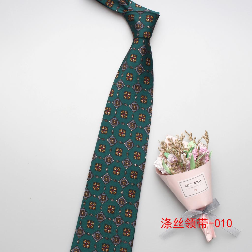 9Cm Men'S Tie, Polyester Silk Exquisite Printed Tie, Business Casual Suit Tie