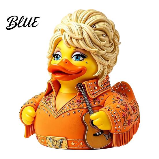 Detailed Miniature Guitar Statue Parton Memorial Duck Dolly Duck Figurine Country Music Statue Guitar-Themed Legend Commemorative Item Decorative