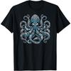 Tribal Kraken Tinte-inspiriertes Meeresdesign T-Shirt