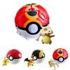Pokemon Poke Bola Elfo Figura Modelo Brinquedo Pikachu Charmander Litten Rockruff Jogo Anime Figura