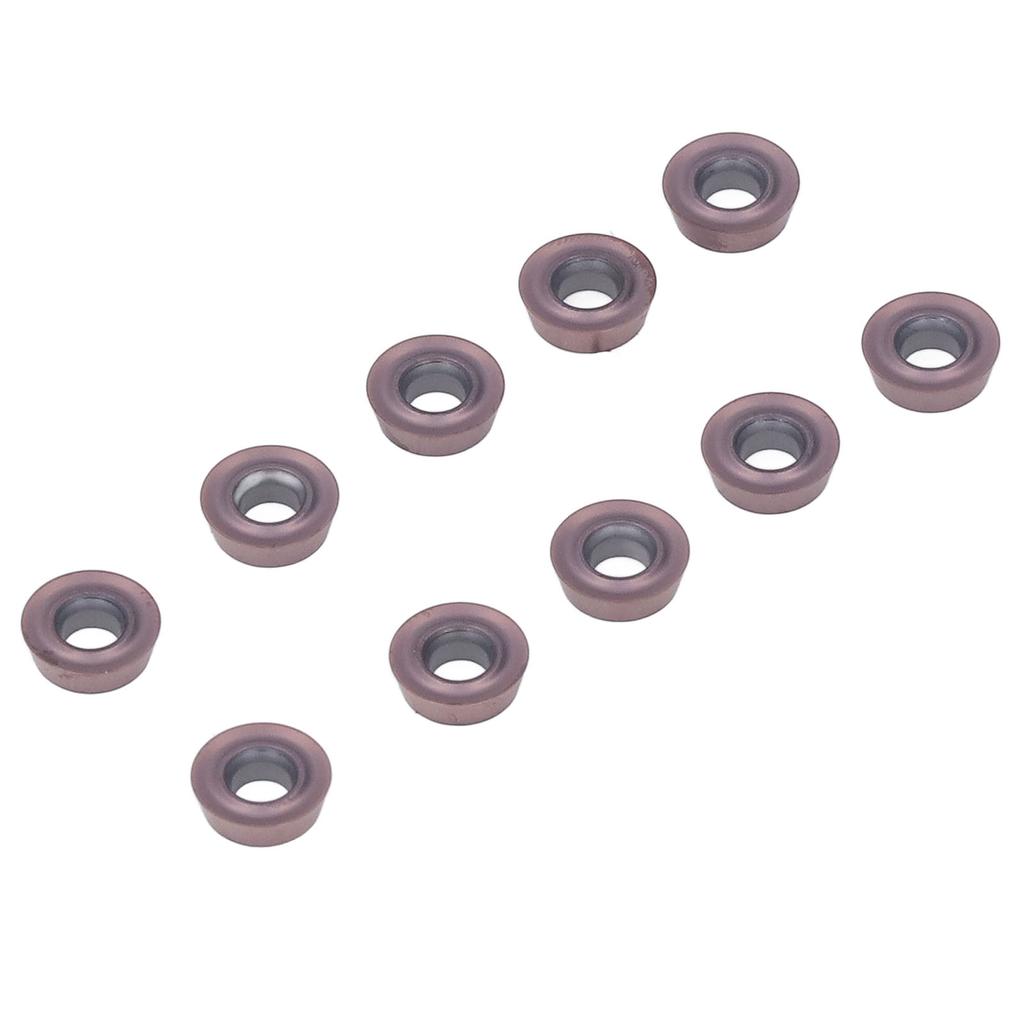 10Pcs Carbide Turning Inserts Indexable Coated for Wood Milling CNC Lathe Tools RDMT0802MOTN