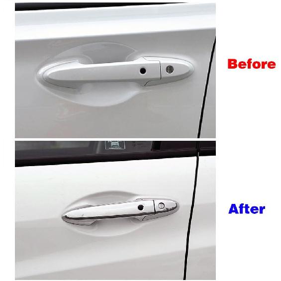 Compatible for Honda HRV HR-V 2016 2017 2018 2019 2020 Exterior Accessories Front Door Handle Cover Trim ABS Decor Scratch Protector Caps (Chrome