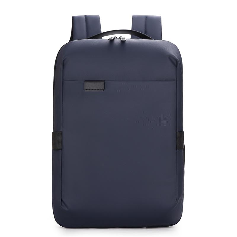 Schoolbag New Leather Film Backpack Business Premium Men's Backpack Large Capacity Simple Computer Bag Casual Student School Bag