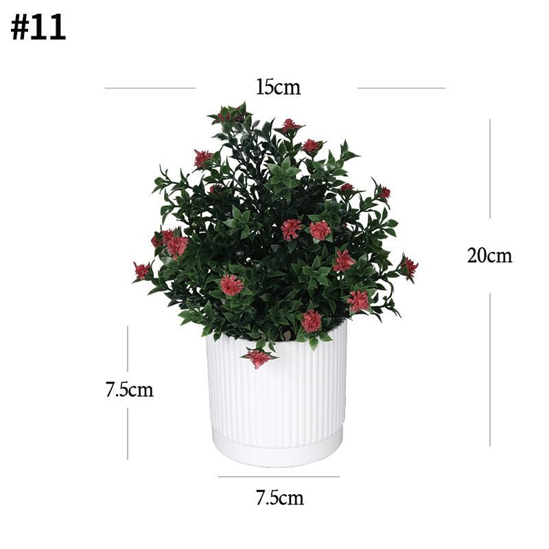Fake Plant Potted Workspace Table Accessorie Wedding Accessorie Artificial Flower Ornament Household Decoration Room Desktop Decor