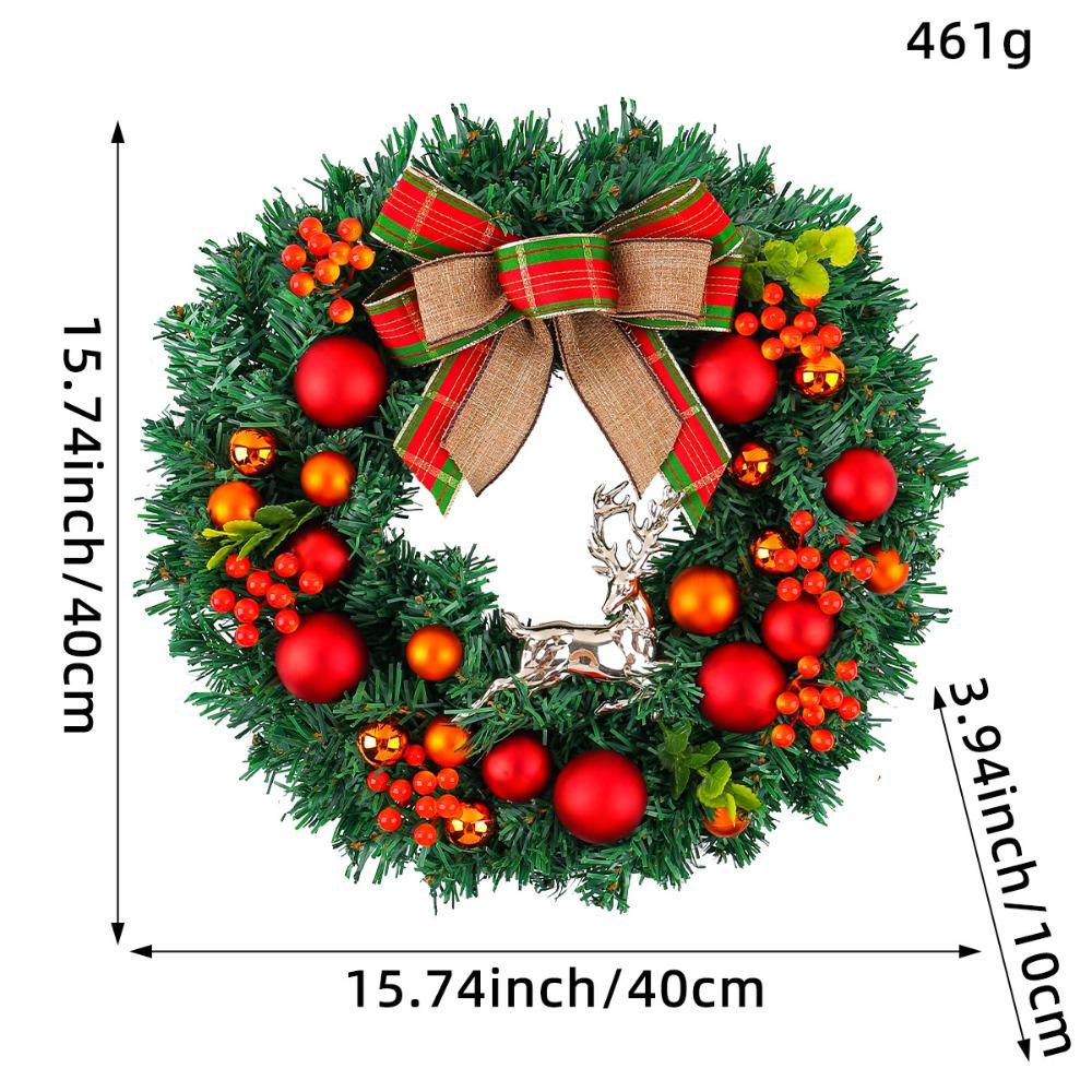 Gifts Hotel Christmas Wreath Shopping Garden Rattan Wreath Mall Window Layout Christmas Decoration
