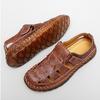 Large Size Men's Beach Sandals Retro Summer Hollow Hole Shoes Casual Men's Sandals Pedal