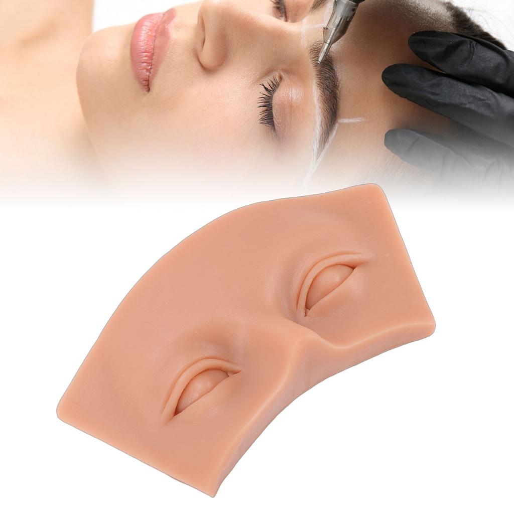 Silicone Eyebrow Practice Model Easy Coloring 5D Eyebrow Practice Board for Beginners