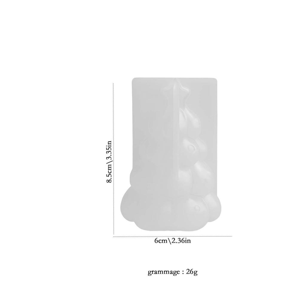 Christmas Tree Candle Mold Heat-Resistant Resin Craft Molds Diy Candle Mold Long-Lasting Soap Making Mold For Holiday Resin