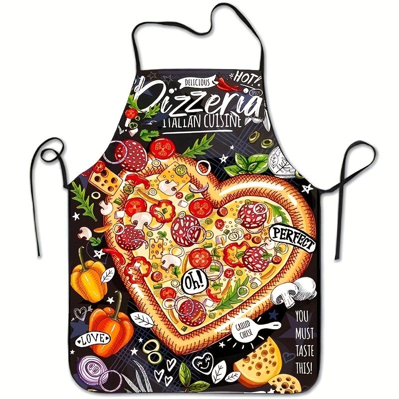 A pizza apron, suitable for handicrafts, baking and kitchen cleaning, is the perfect holiday gift for family and friends.