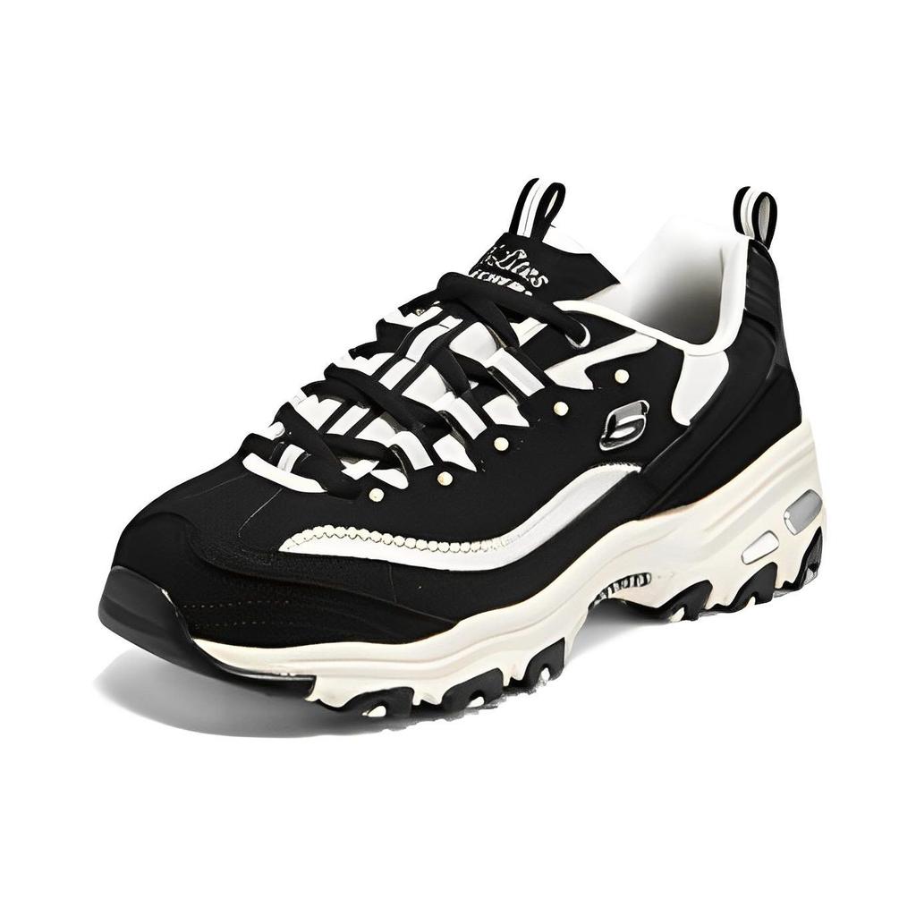 Skechers D'LITES 'White Black' Women's 896189-BKW