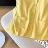 Korean Style Sleeveless Cotton Linen Vest Women Embroidered Summer Top