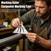 Riglă de marcare, Riglă de măsurare multi-unghiulară 3D, Colar de tâmplar de precizie imperial 45 de grade, Instrument de colțar pentru desen cu creion mecanic