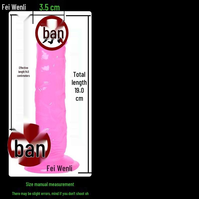 High Transparency Thick Suction Cup Dildo for Women - Flirting Adult Toy