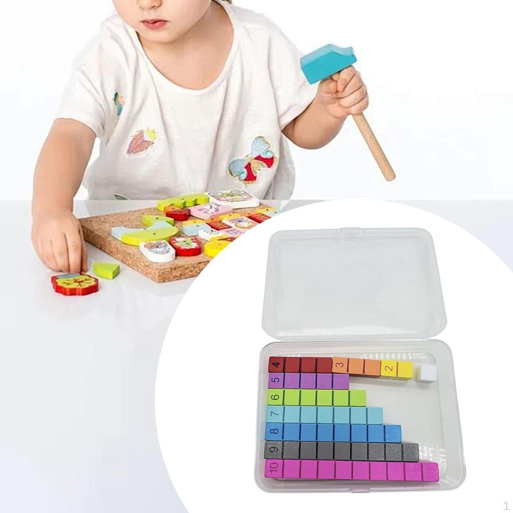 Numerical Rods Education Math Educational Aids,Math Early Learning Material,Number for Boys