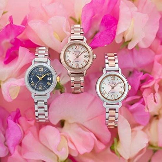 Casio Wristwatch Scene Domestic Genuine Product Radio Solar SHW-5300DSG-4AJF Ladies Gold