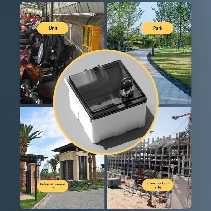 Outdoor Socket Box Anti-Theft Waterproof Cover 86Type Lockable Socket Waterproof Dustproof Box Charging Socket Lock Box
