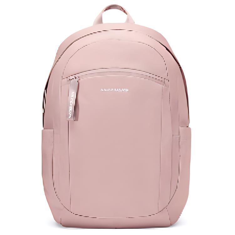 Skechers Versatile Casual Zipper Closure Fabric Backpack Unisex Backpacks Gray Pink L125U019-05EG Gray Pink