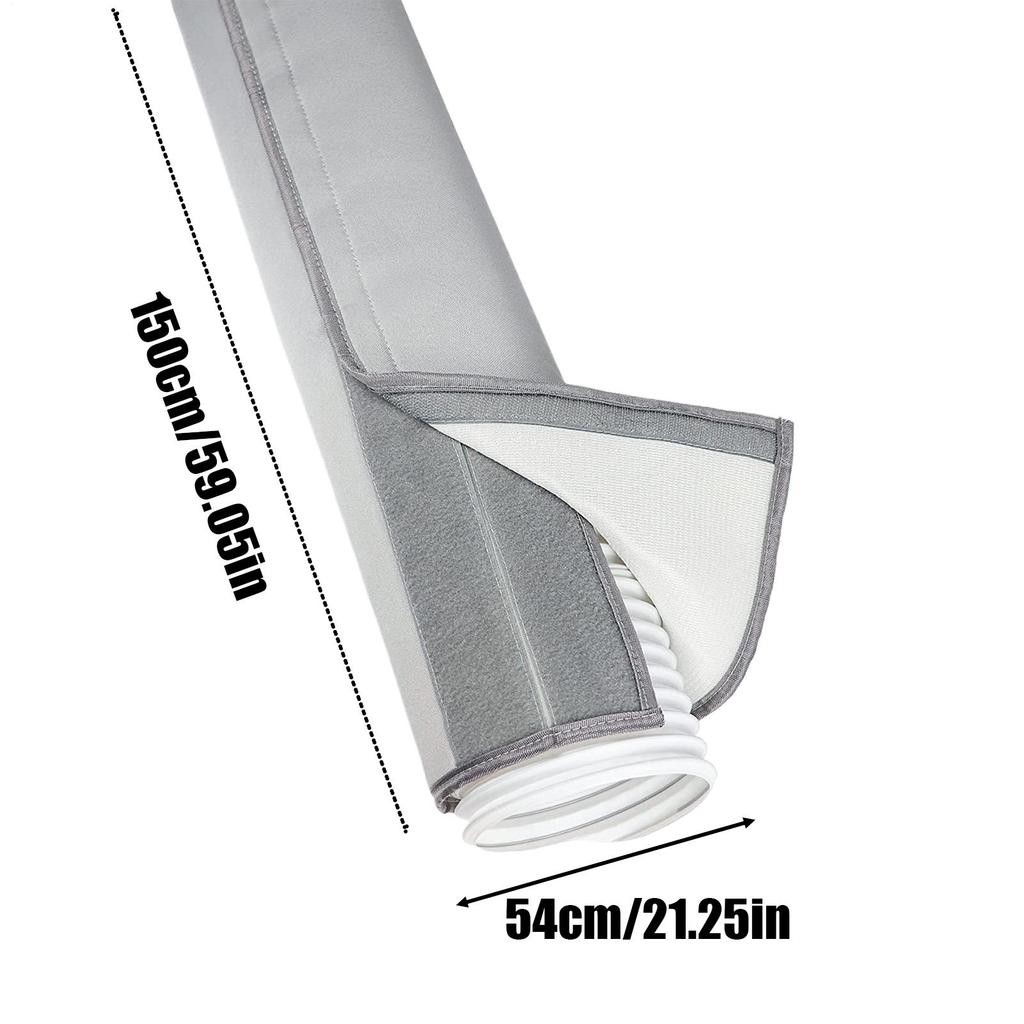 Portable Air Conditioner Hose Cover With 2 Buckle Straps Air Cloth Plate Air Outlet Pipe Tube Hose Easy Installati High Quality